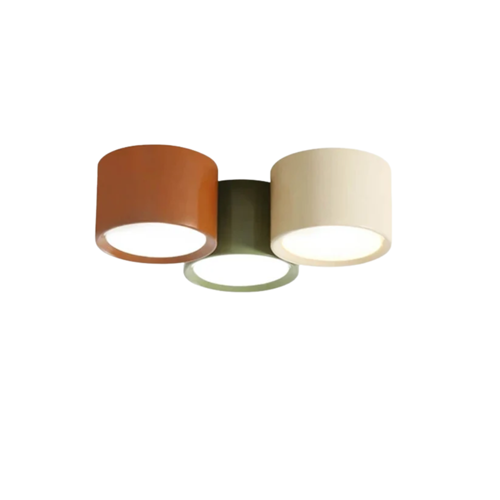 Lampa punktowa sufitowa MALMO – natynkowa tuba LED tricolor, 8 lub 15 cm lub zestaw 3 szt.