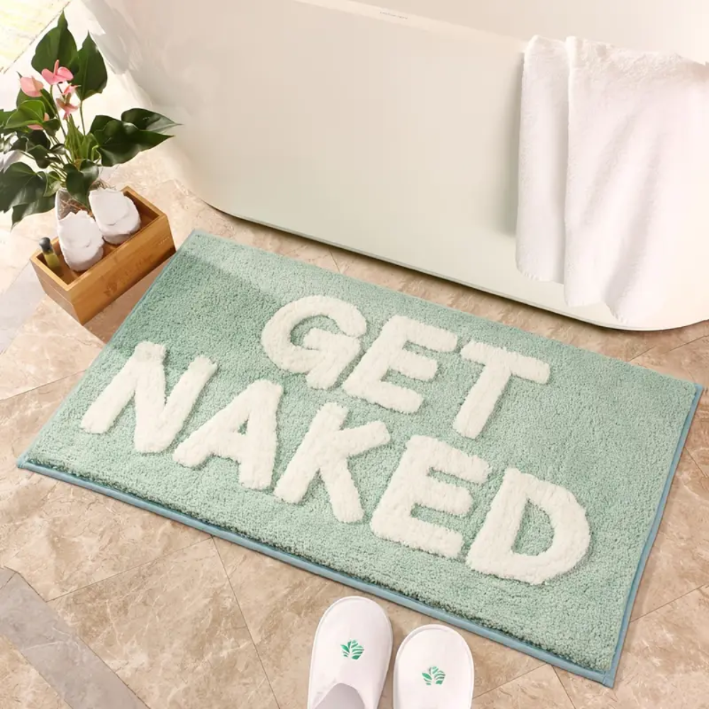 Mata Łazienkowa Get Naked – Miękka Chłonna Mata Antypoślizgowa do Łazienki, Wanny i Prysznica
