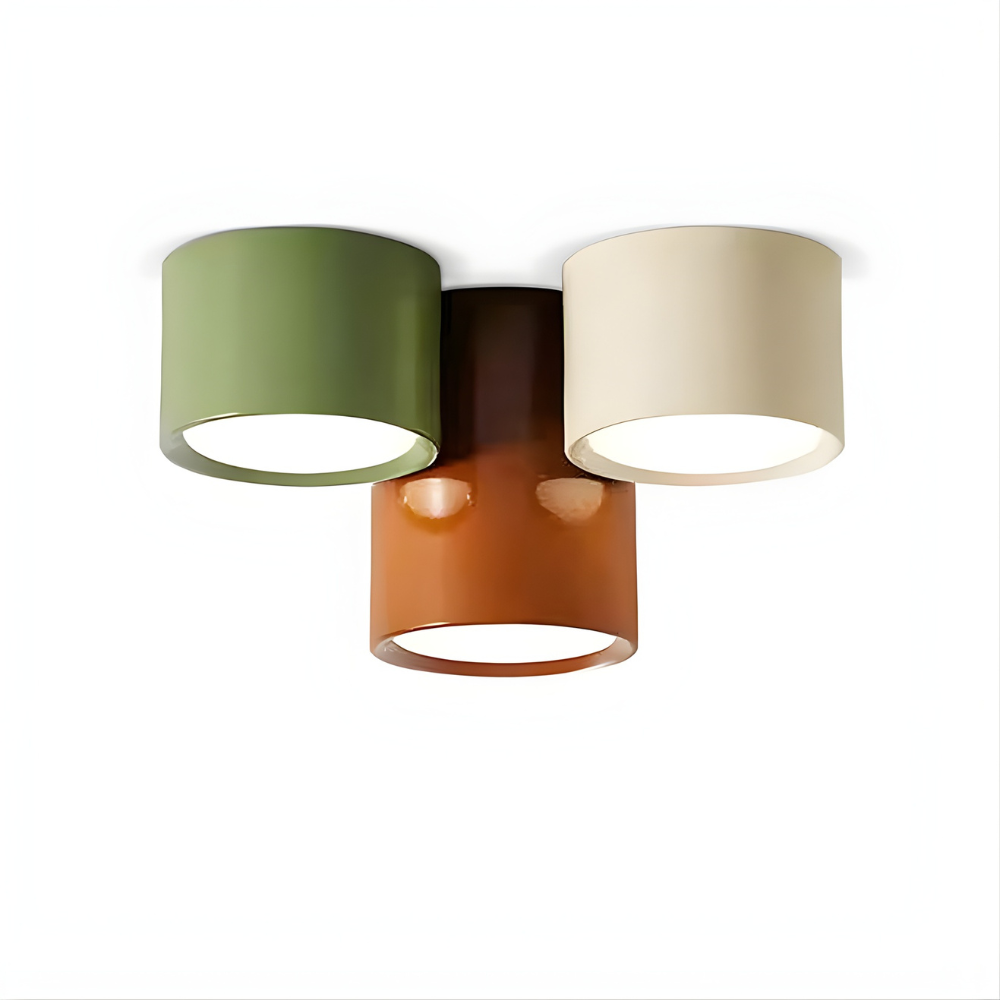 Lampa punktowa sufitowa MALMO – natynkowa tuba LED tricolor, 8 lub 15 cm lub zestaw 3 szt.