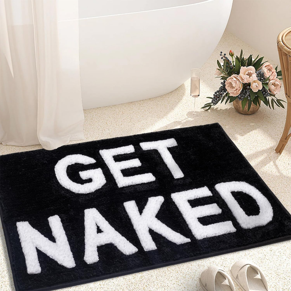 Mata Łazienkowa Get Naked – Miękka Chłonna Mata Antypoślizgowa do Łazienki, Wanny i Prysznica