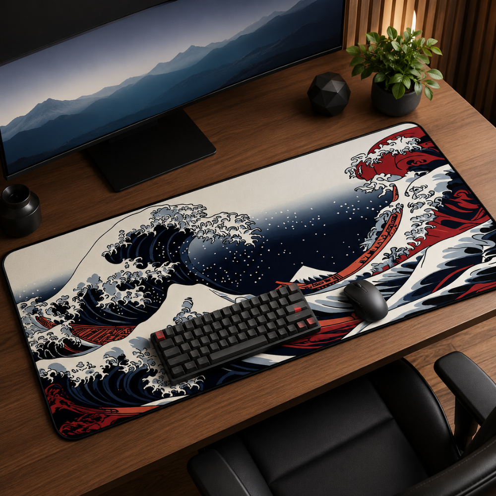 Podkładka na biurko 30x60 cm w stylu japońskim – mata do gier TCG z ka – 9