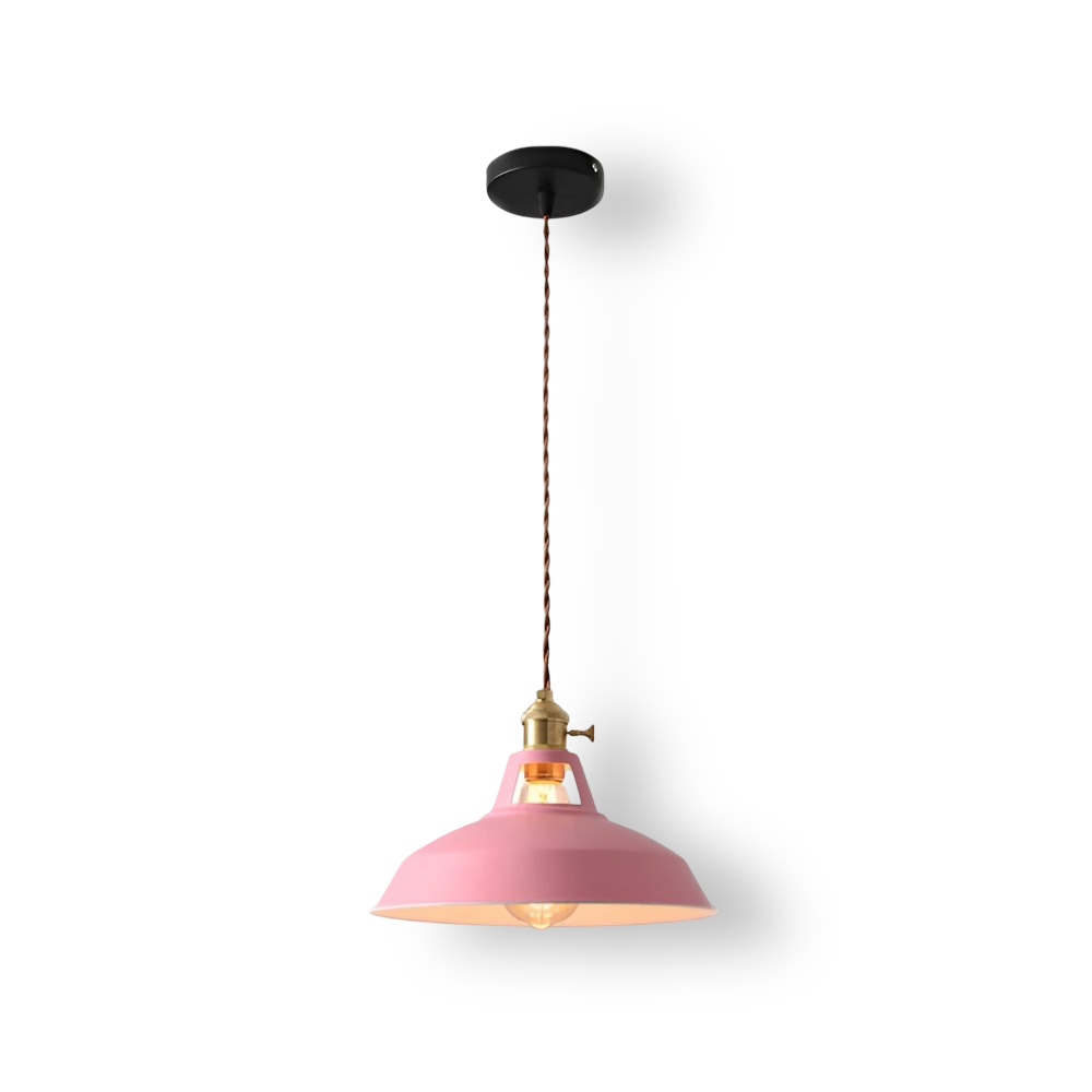 BarnFlare Ceiling Lights – Kolorowa lampa wisząca LED w stylu industrialnym z makaronikami 11