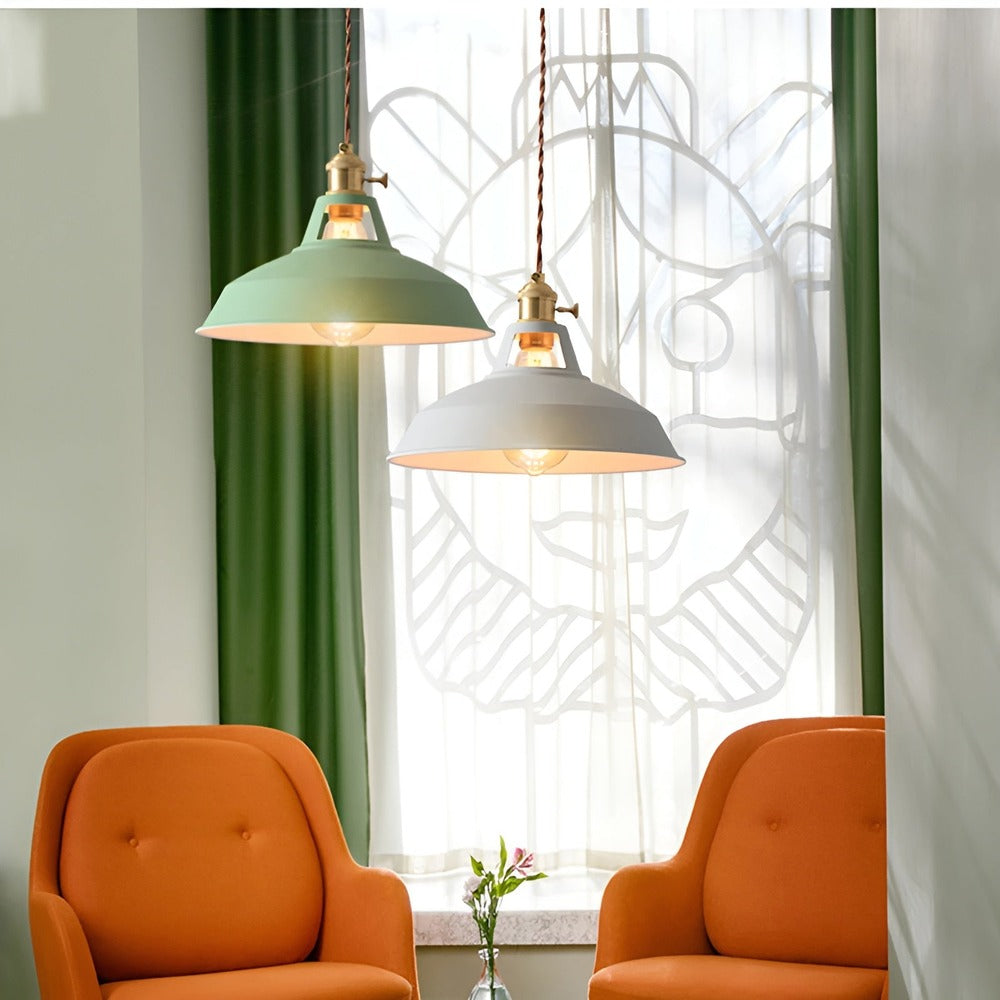 BarnFlare Ceiling Lights – Kolorowa lampa wisząca LED w stylu industrialnym z makaronikami 3