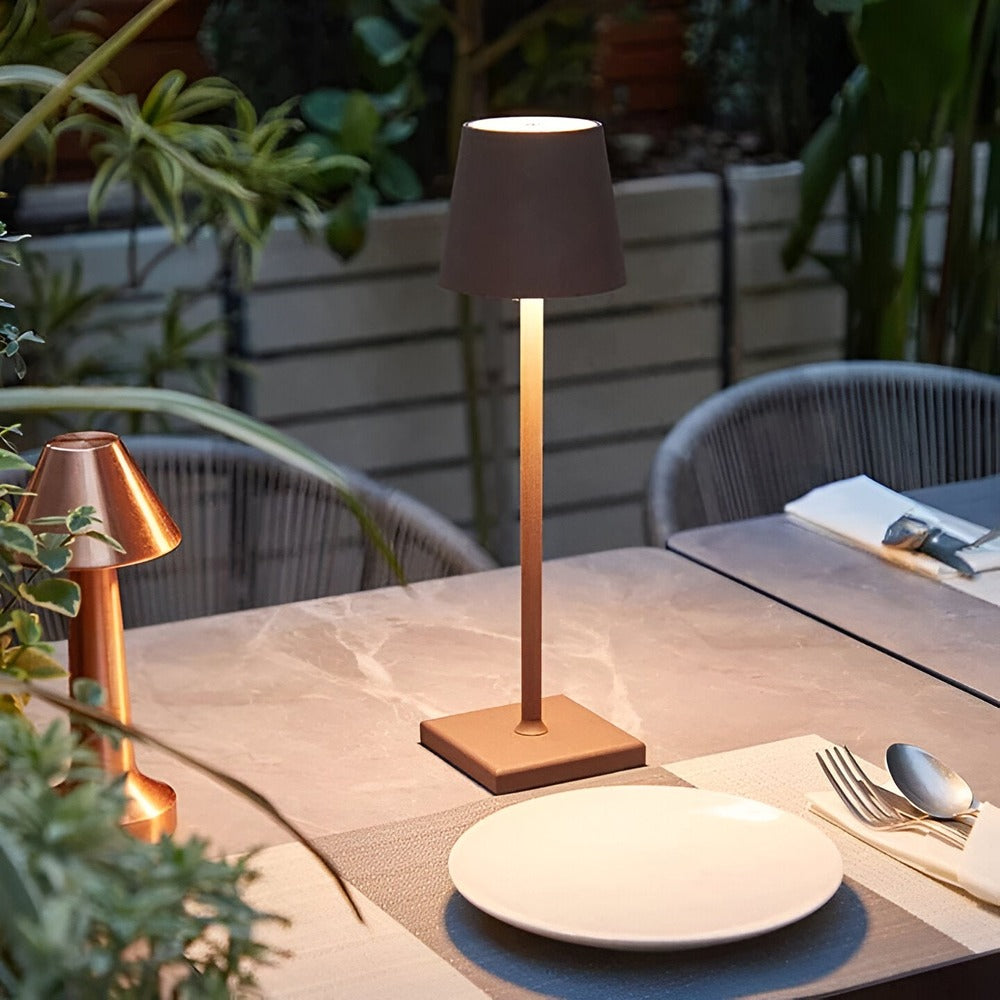 Vintage Bezprzewodowa Lampa Stołowa - Wodoodporna, Elegancka Dekoracja do Salonu - 3
