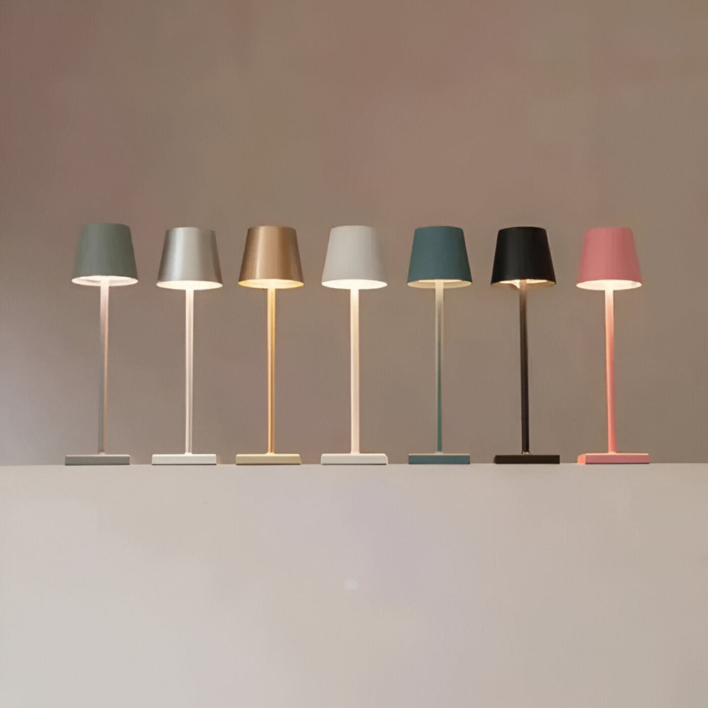 Vintage Bezprzewodowa Lampa Stołowa - Wodoodporna, Elegancka Dekoracja do Salonu - 5