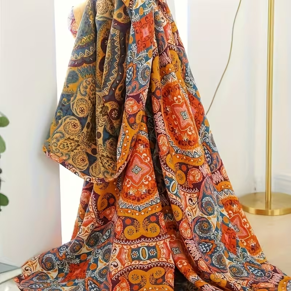 Bohomian Koc Boho | Dwustronny, Oddychający Wzór Paisley 7