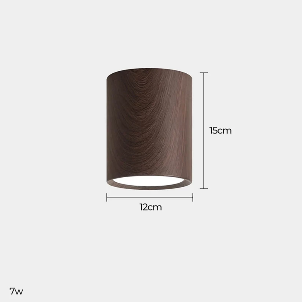Lampa punktowa sufitowa MALMO – natynkowa tuba LED tricolor, 8 lub 15 cm lub zestaw 3 szt.