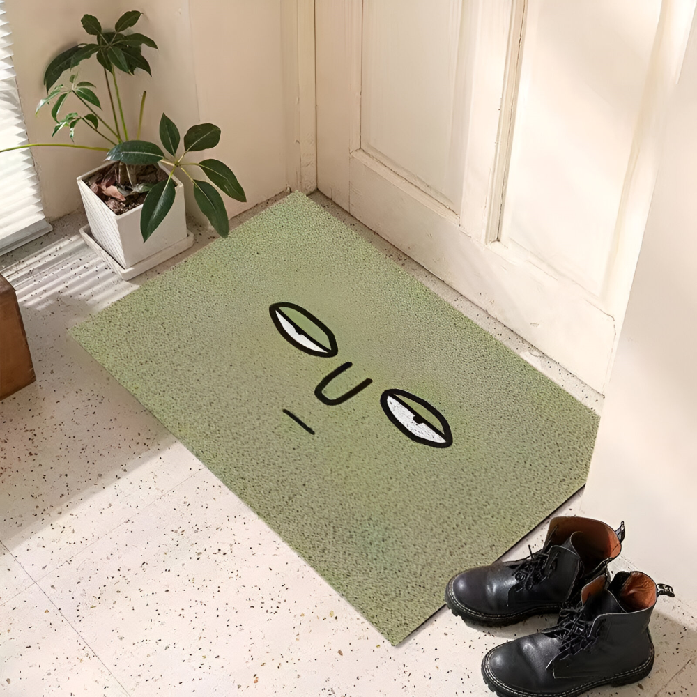 Wycieraczka pod drzwi 40x60 cm – antypoślizgowa mata wewnętrzna z uśmiechem, 6 wzorów
