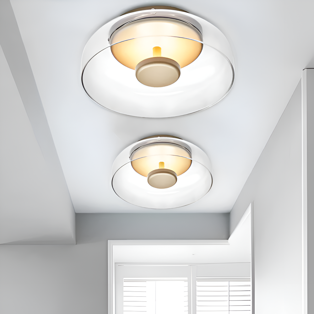 Lampa sufitowa szklana LED – plafon do salonu – 2