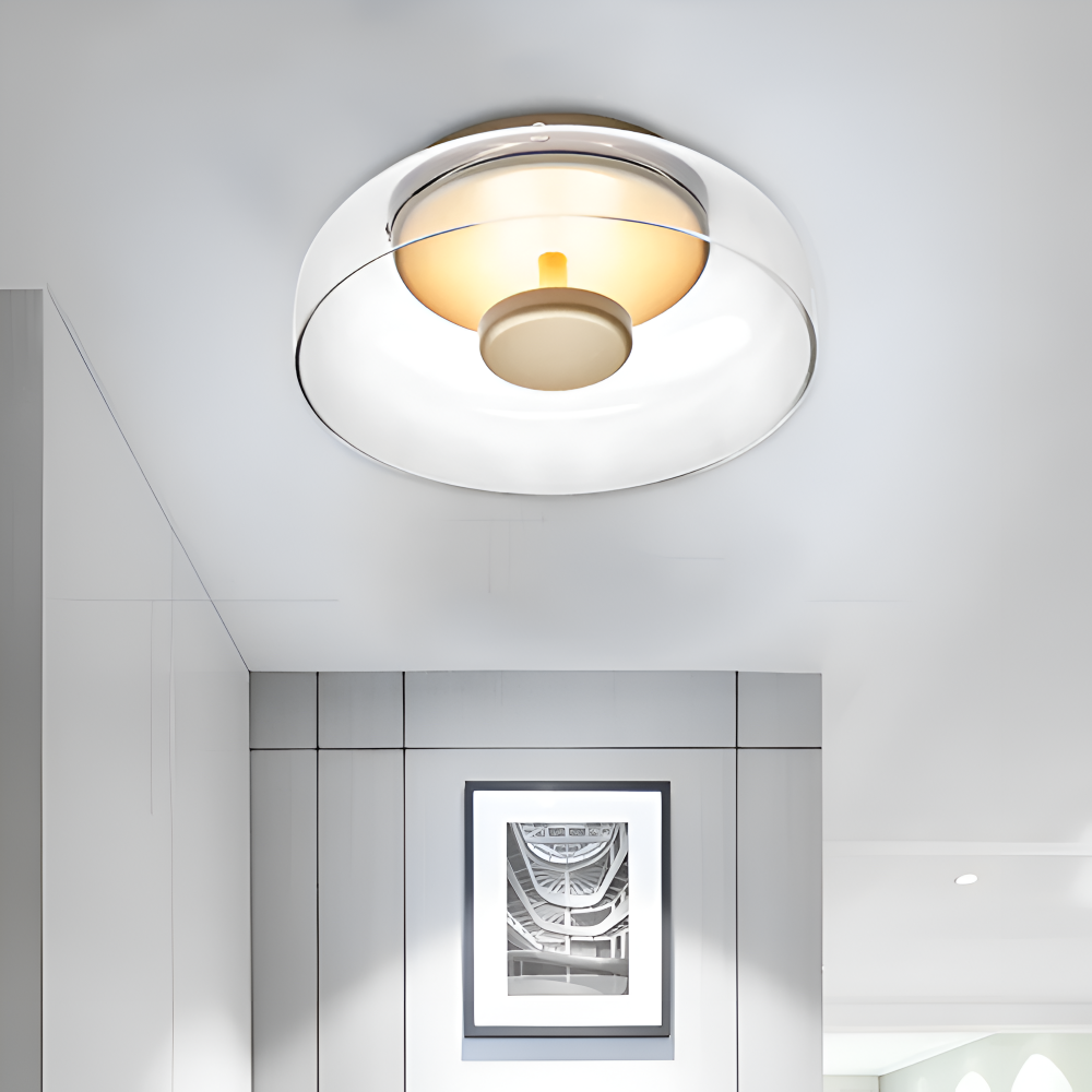 Lampa sufitowa szklana LED – plafon do salonu – 4