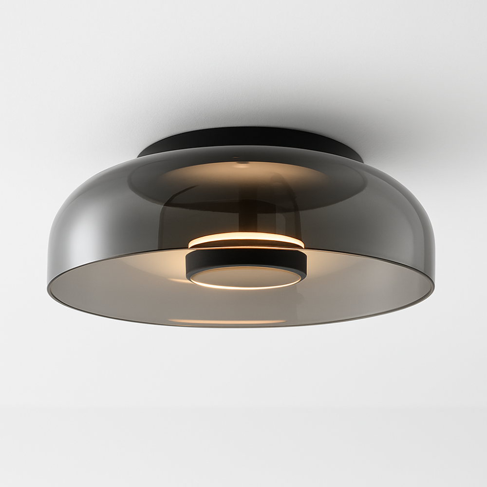 Lampa sufitowa szklana LED – plafon do salonu – 5