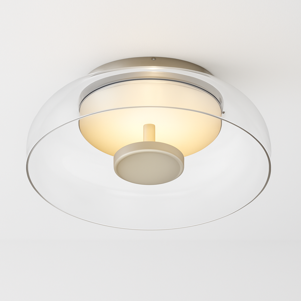 Lampa sufitowa szklana LED – plafon do salonu – 6