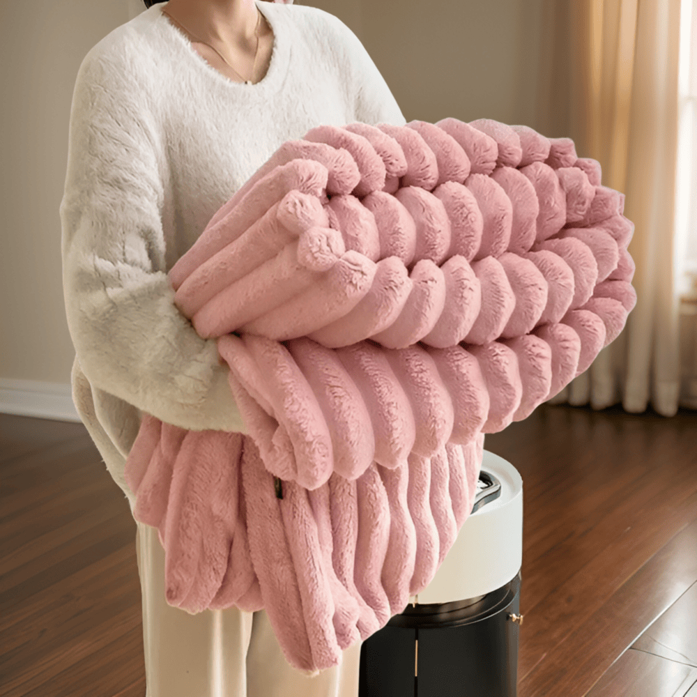 Luksusowy Pluszowy Koc Polarowy - Miękki Ciepły Koc do Salonów 120x150 cm - 10