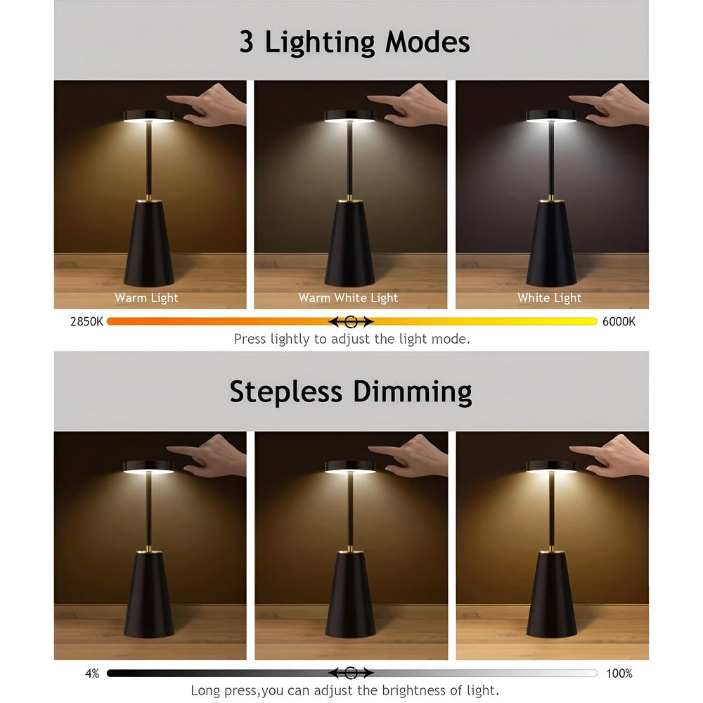 Elegancka lampa – bezprzewodowa luksusowa lampa stołowa do nowoczesnego wnętrza 2