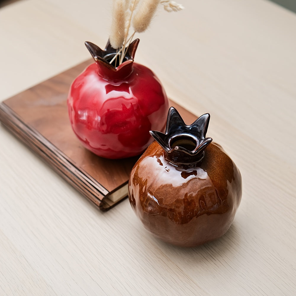 Elegancki Ceramiczny Wazon Podłogowy - Granatowy Teksturowany Styl do Wnętrza 2
