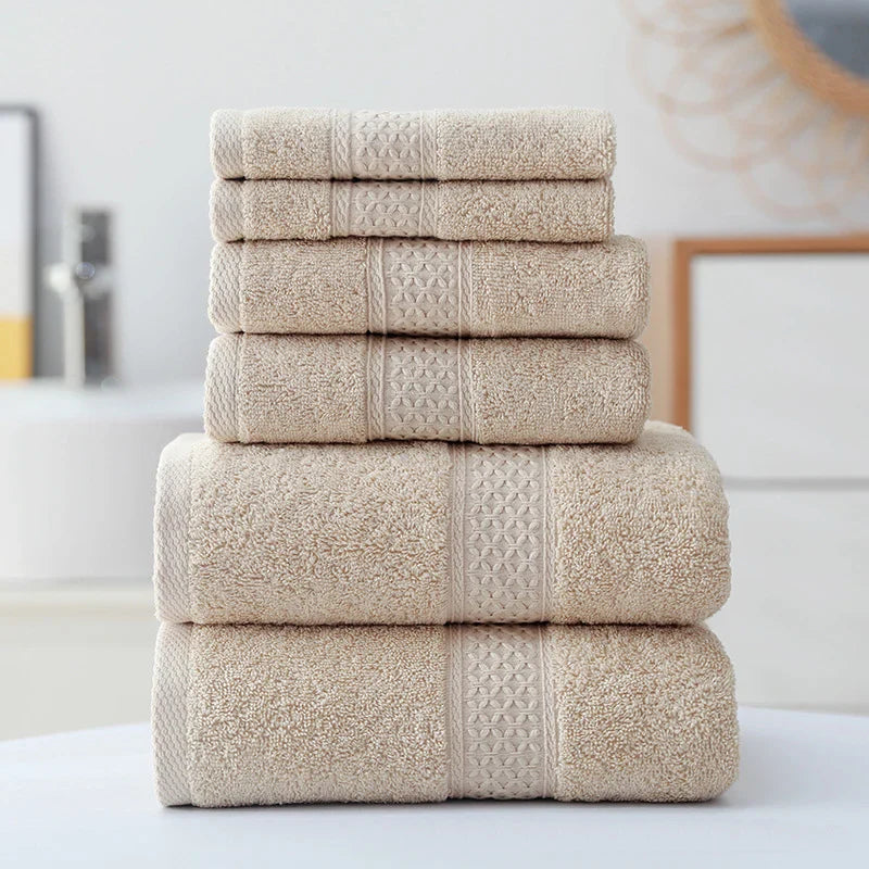 Elegancki Minimalistyczny Zestaw Ręczników Kąpielowych 3-Częściowy - Ultra Miękka Bawełna Organic w Kolorze Białym 2