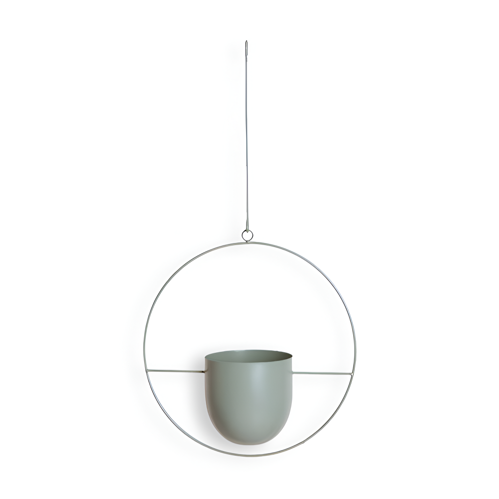 Kwietnik wiszący metalowy 34 lub 52 cm – doniczka wisząca z łańcuchem i hakiem, 4 kolory