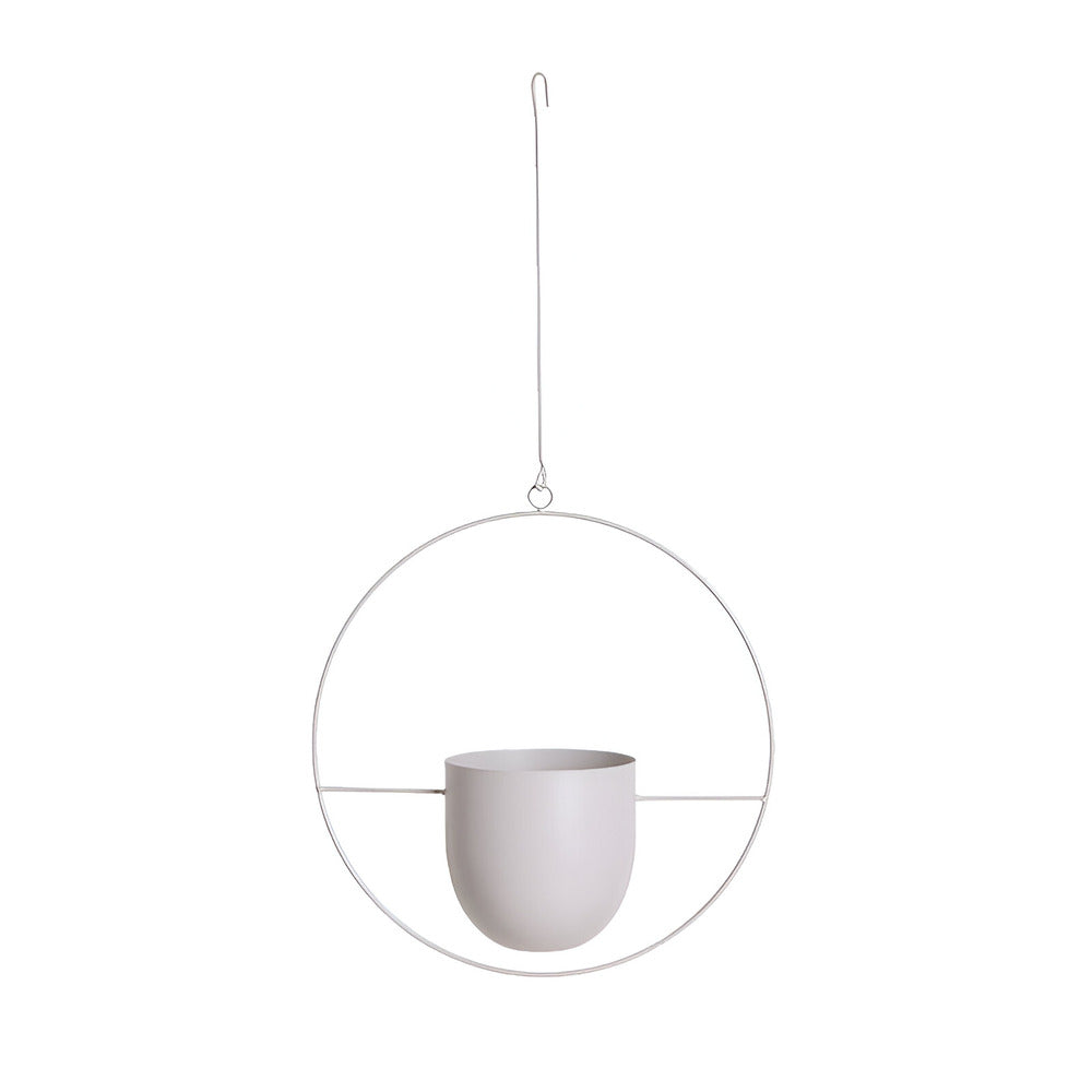 Kwietnik wiszący metalowy 34 lub 52 cm – doniczka wisząca z łańcuchem i hakiem, 4 kolory