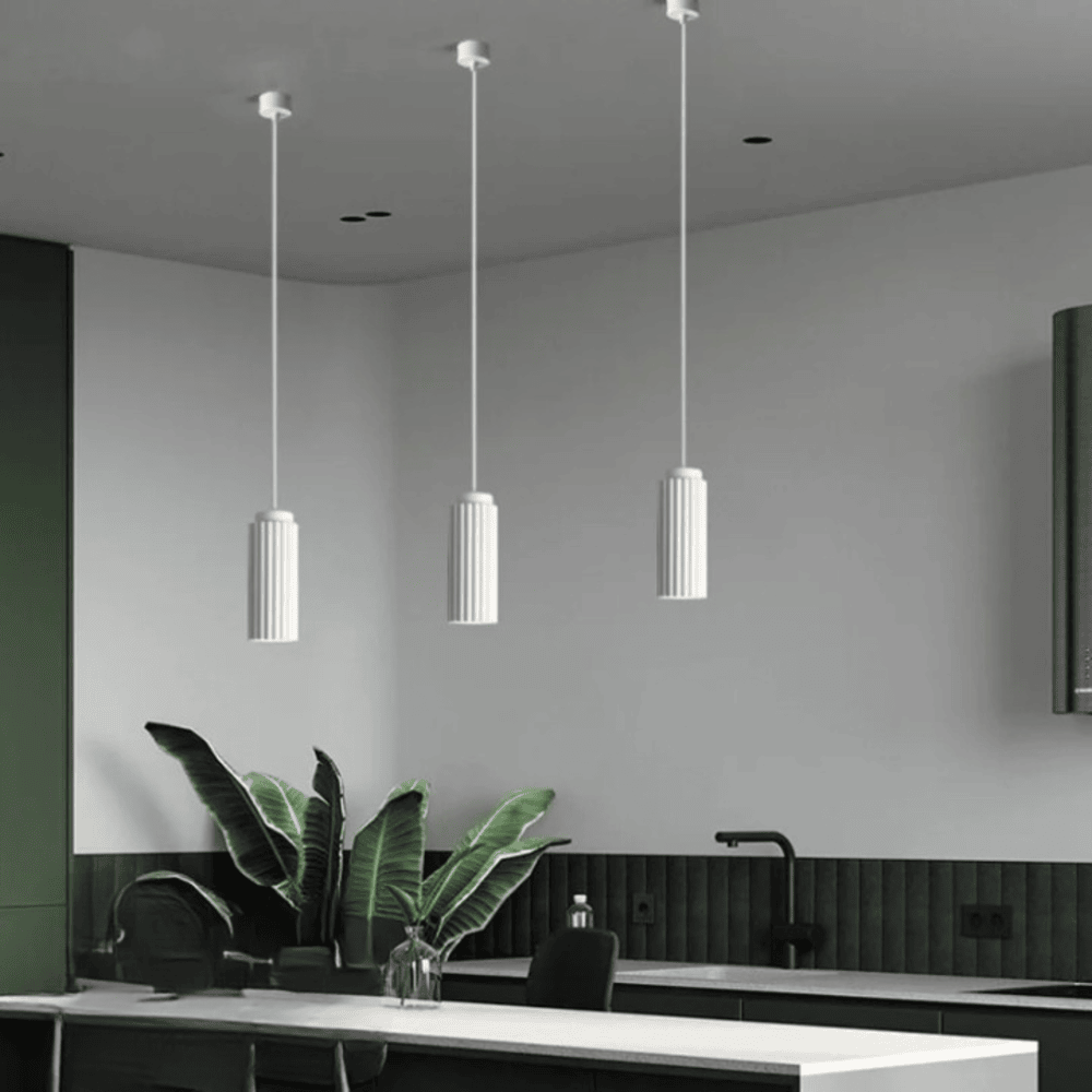 Falista lampa sufitowa w stylu nordyckim – cylindryczna lampa wisząca 1