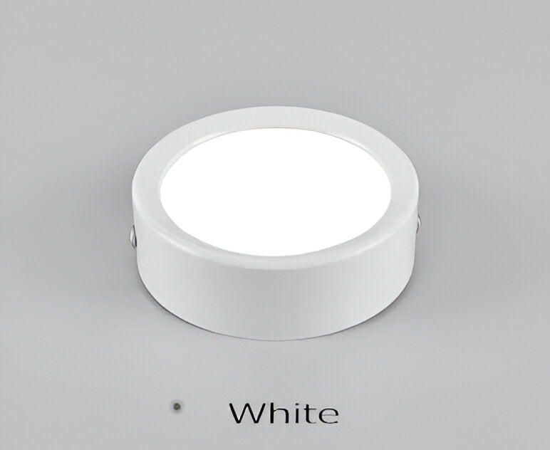 Oczko sufitowe LED ultra slim – oprawa natynkowa Ø 7,5 do 12,5 cm, 3 kolory i 3 barwy światła