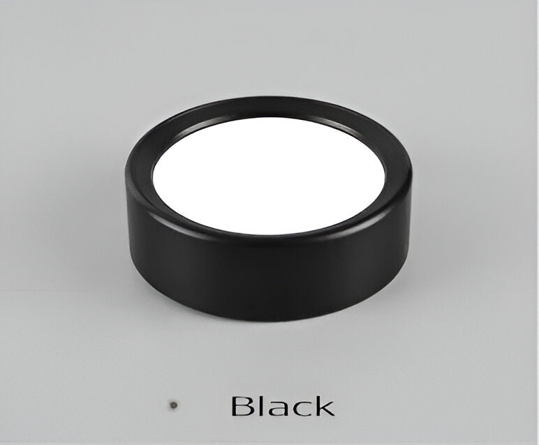 Oczko sufitowe LED ultra slim – oprawa natynkowa Ø 7,5 do 12,5 cm, 3 kolory i 3 barwy światła