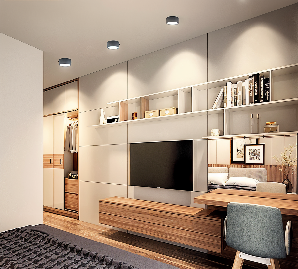 Oczko sufitowe LED ultra slim – oprawa natynkowa Ø 7,5 do 12,5 cm, 3 kolory i 3 barwy światła