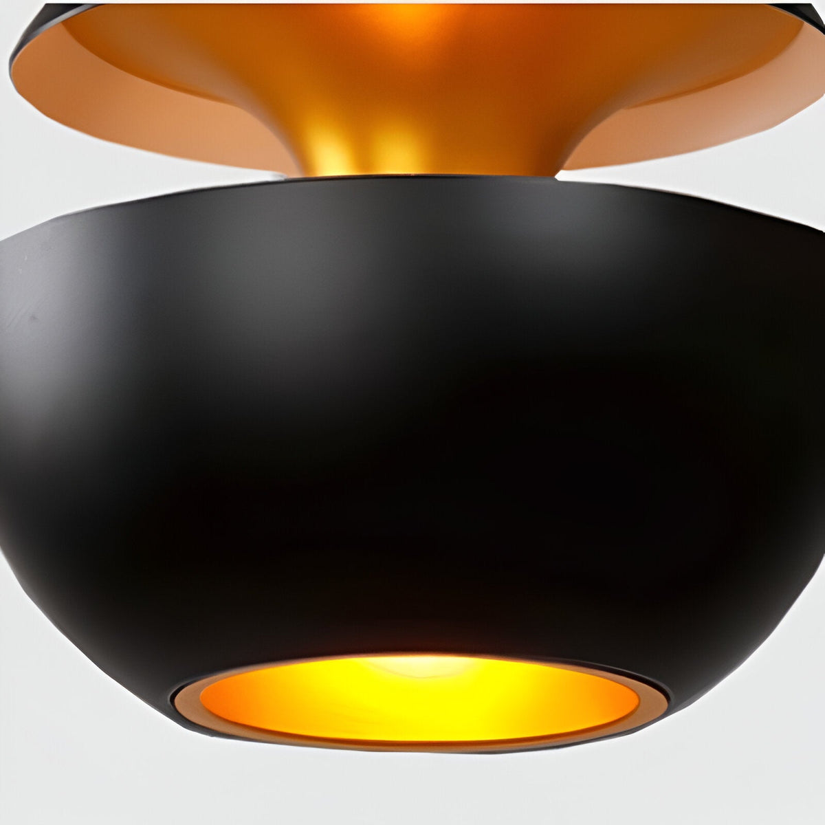 Lampa wisząca Apfel – artystyczna czarno-biała lampa wisząca E27 nad stół