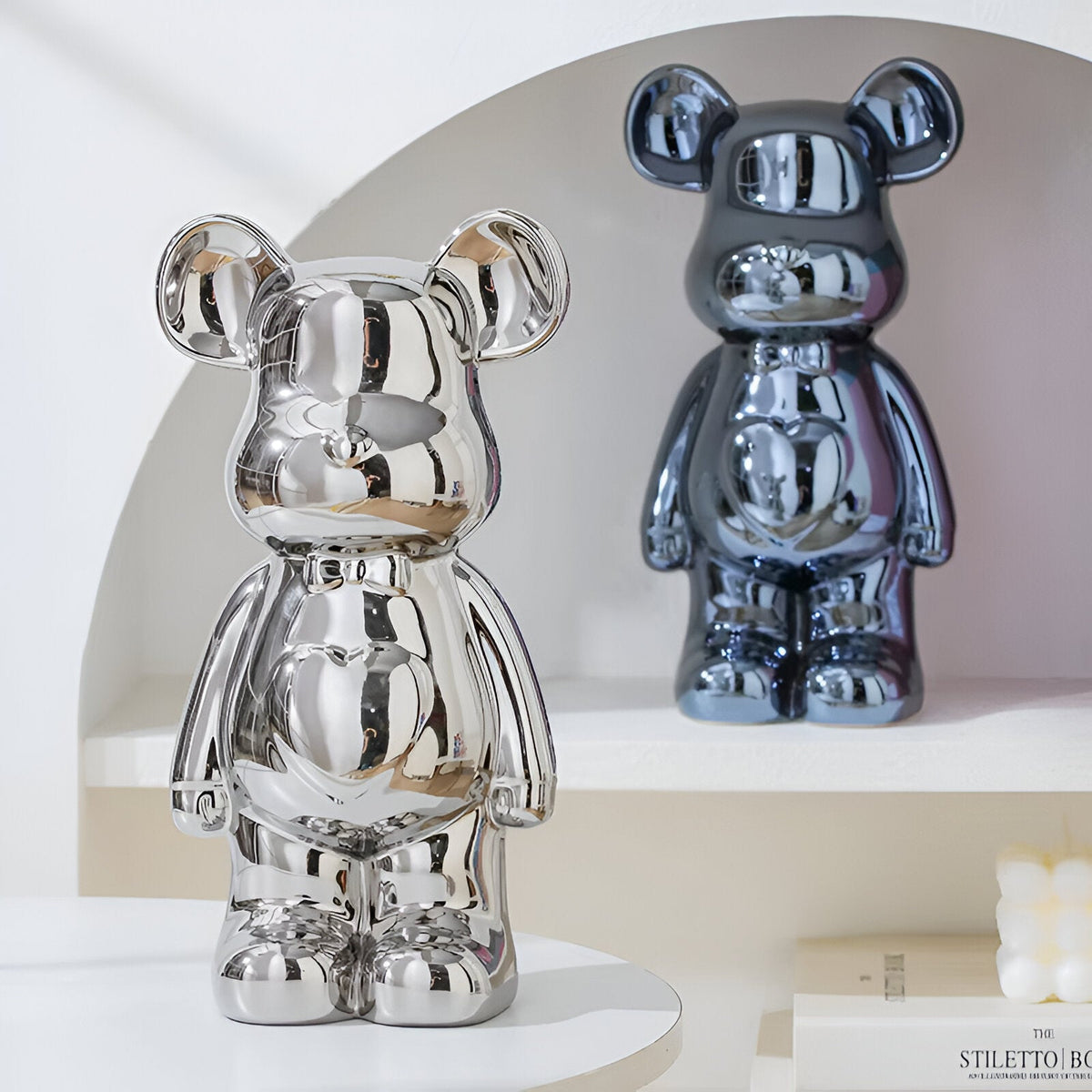 Skarbonka ceramiczna miś 27,5 cm – figurka misia 17,5 cm lub skarbonka, 6 kolorów