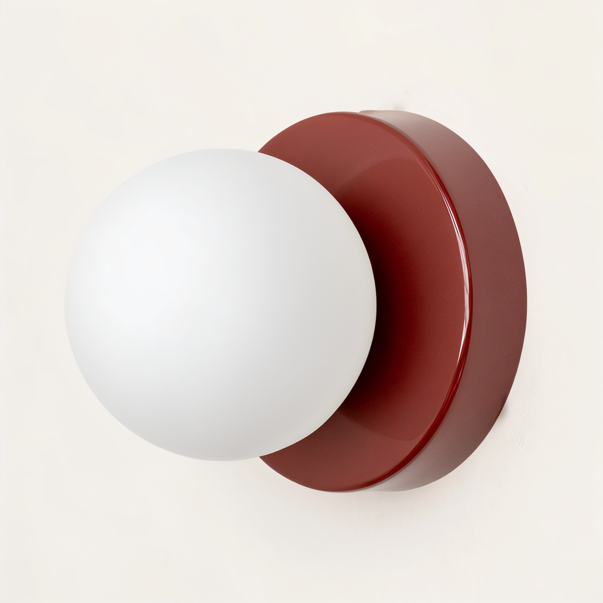 Kinkiet do sypialni ze szklaną kulą – lampa ścienna G9 12 cm w 5 kolorach
