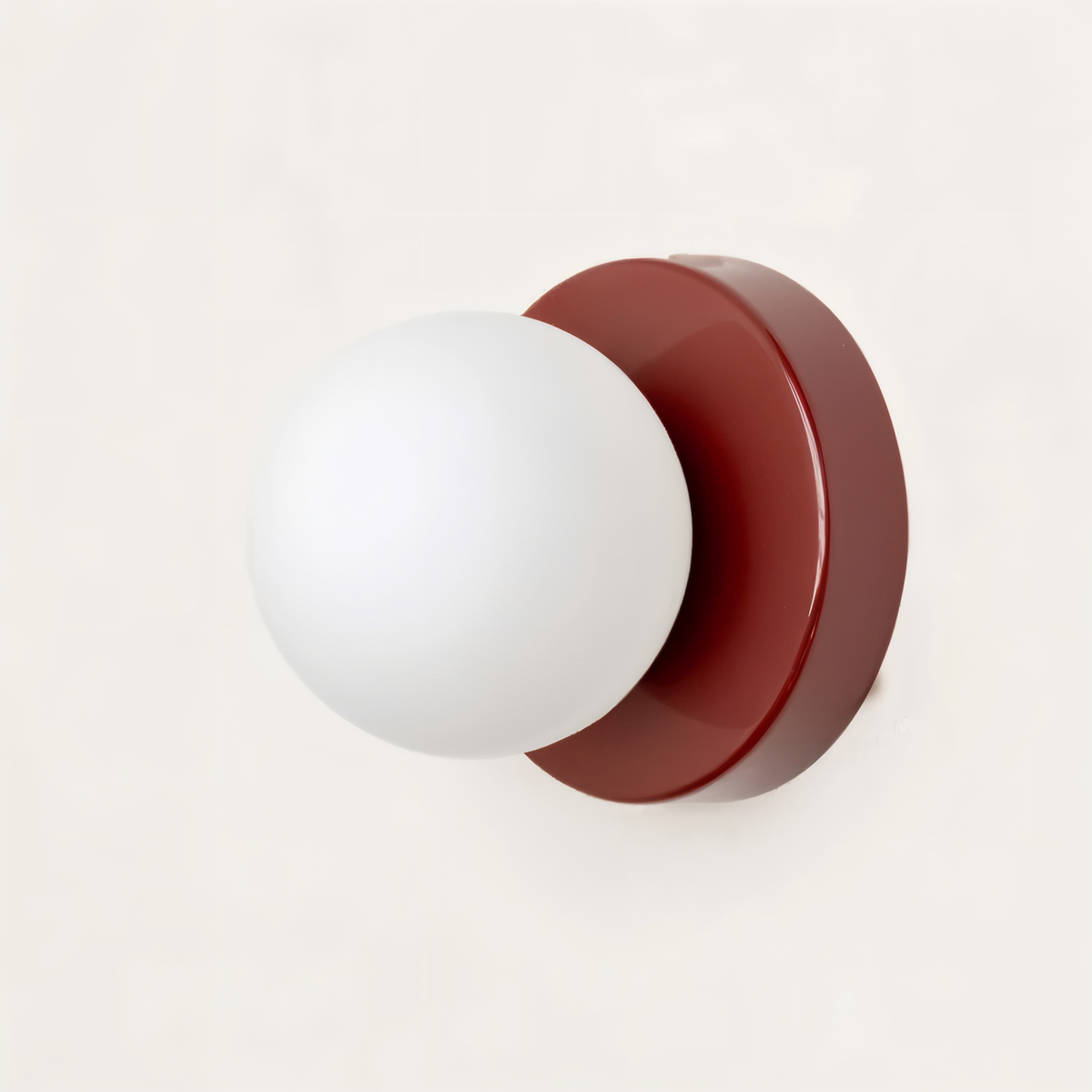 Kinkiet do sypialni ze szklaną kulą – lampa ścienna G9 12 cm w 5 kolorach
