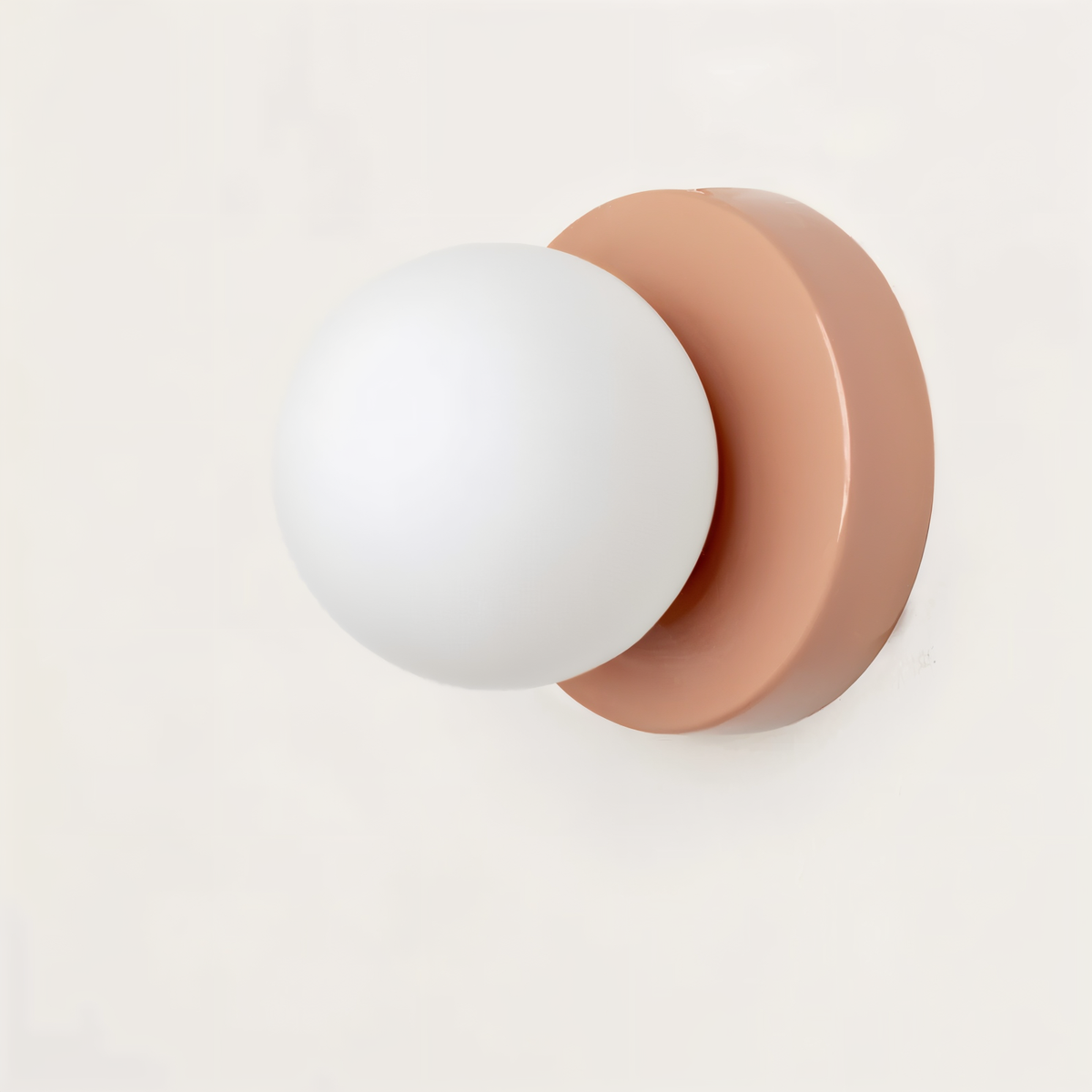 Kinkiet do sypialni ze szklaną kulą – lampa ścienna G9 12 cm w 5 kolorach
