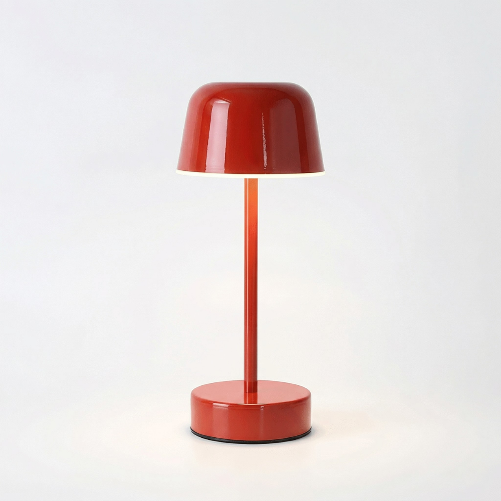 Retro Bezprzewodowa Lampa Stołowa LED - Kolorowy Metalowy Design do Salonów - 1