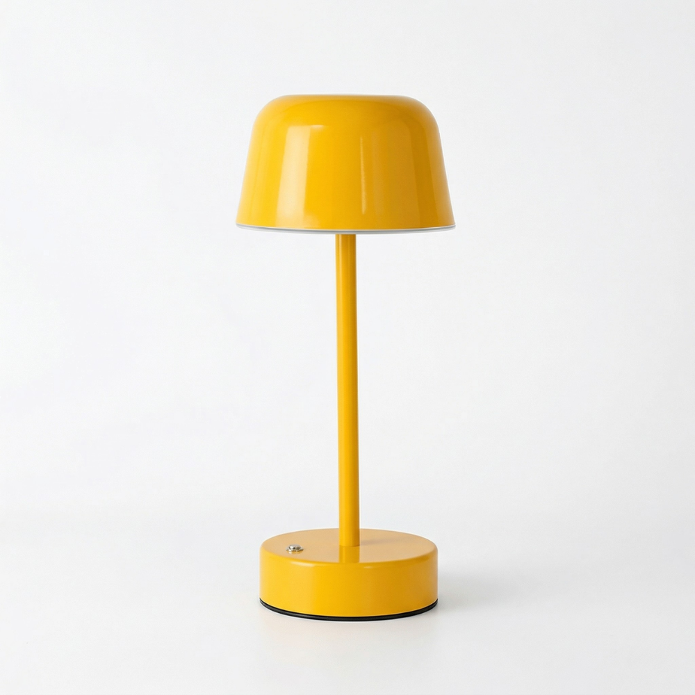 Retro Bezprzewodowa Lampa Stołowa LED - Kolorowy Metalowy Design do Salonów - 8