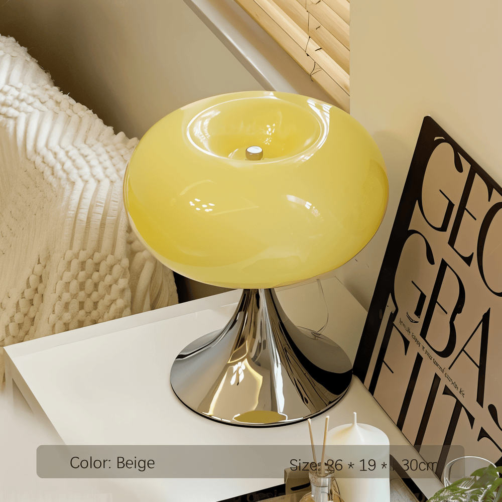 Lampa Apple – Lampa stołowa Curvy Macaron w szkle 4