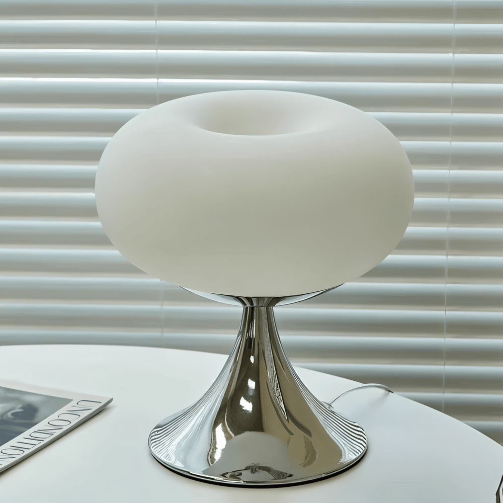 Lampa Apple – Lampa stołowa Curvy Macaron w szkle 6