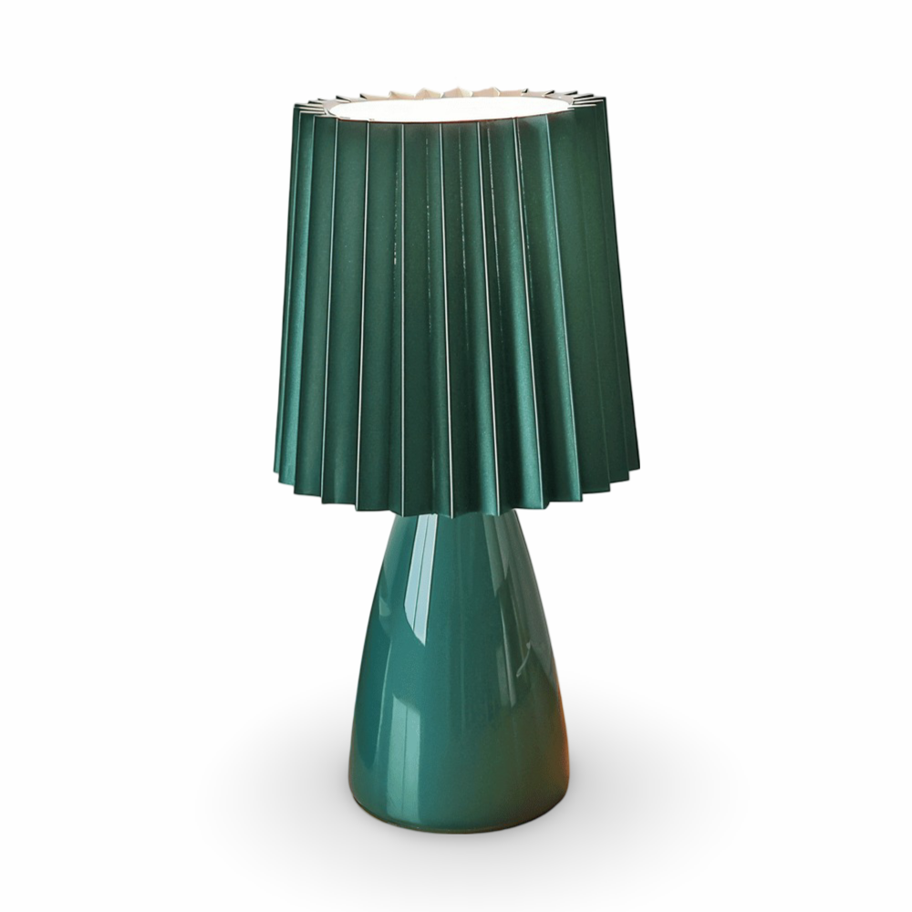 Lampa stołowa ConePleated - Lampa biurkowa LED ceramiczna Milkshake 12