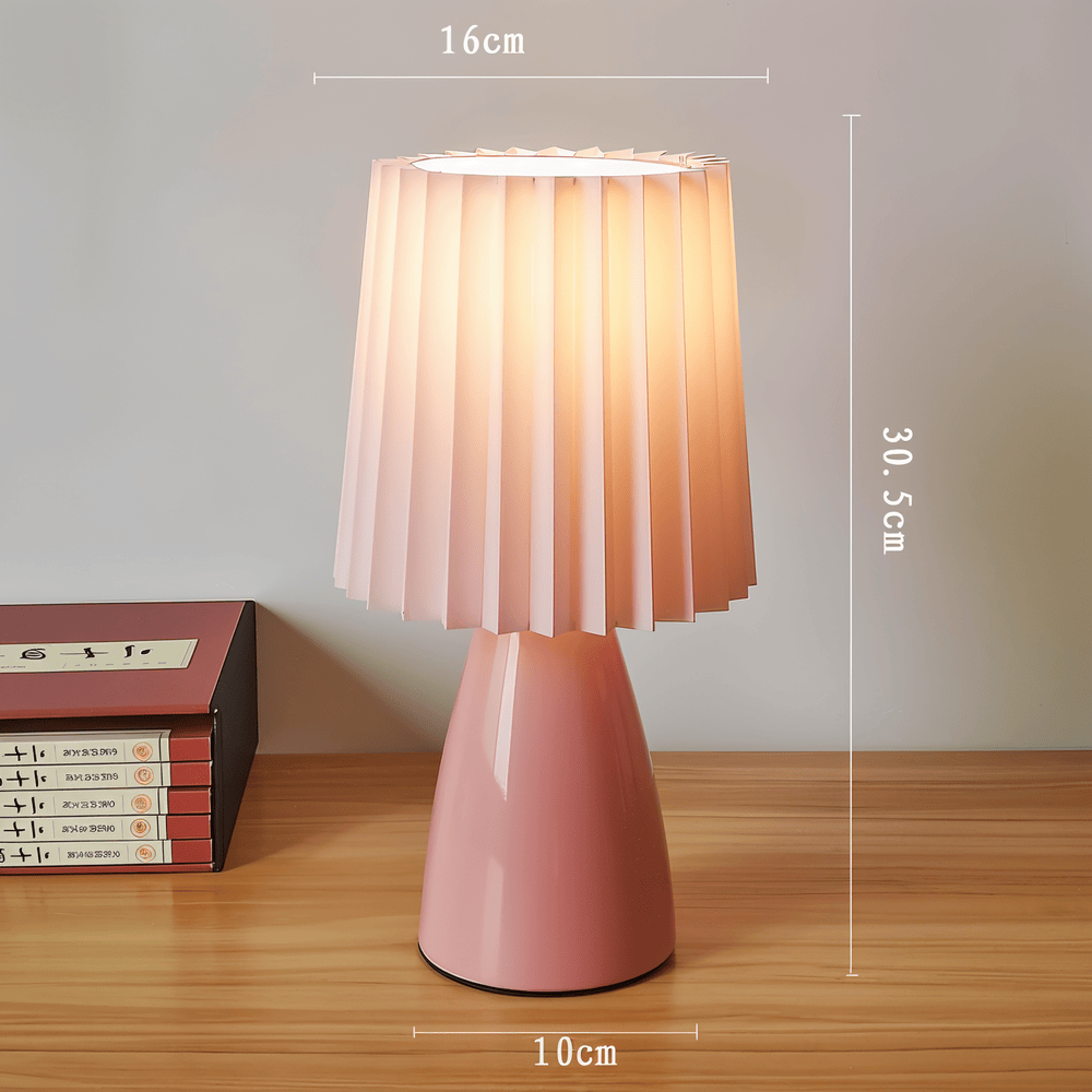 Lampa stołowa ConePleated - Lampa biurkowa LED ceramiczna Milkshake 7