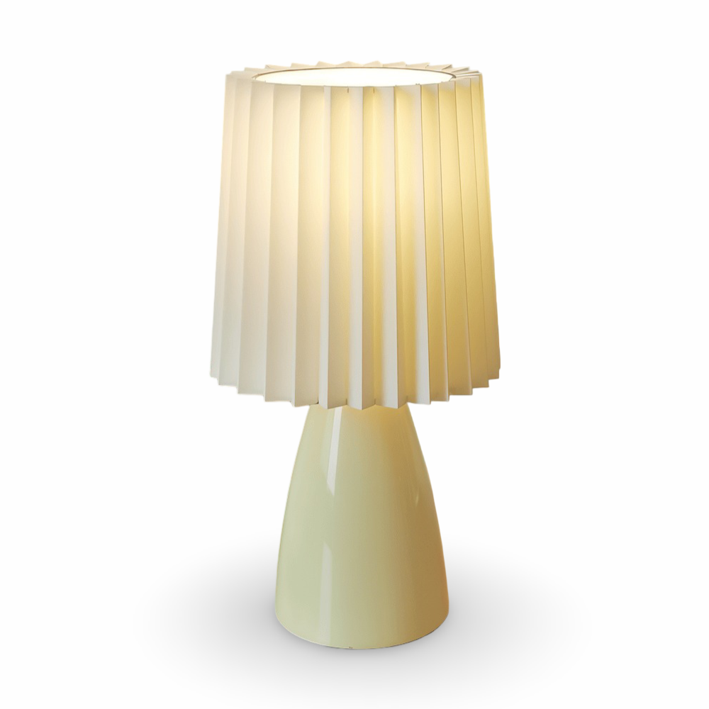 Lampa stołowa ConePleated - Lampa biurkowa LED ceramiczna Milkshake 9