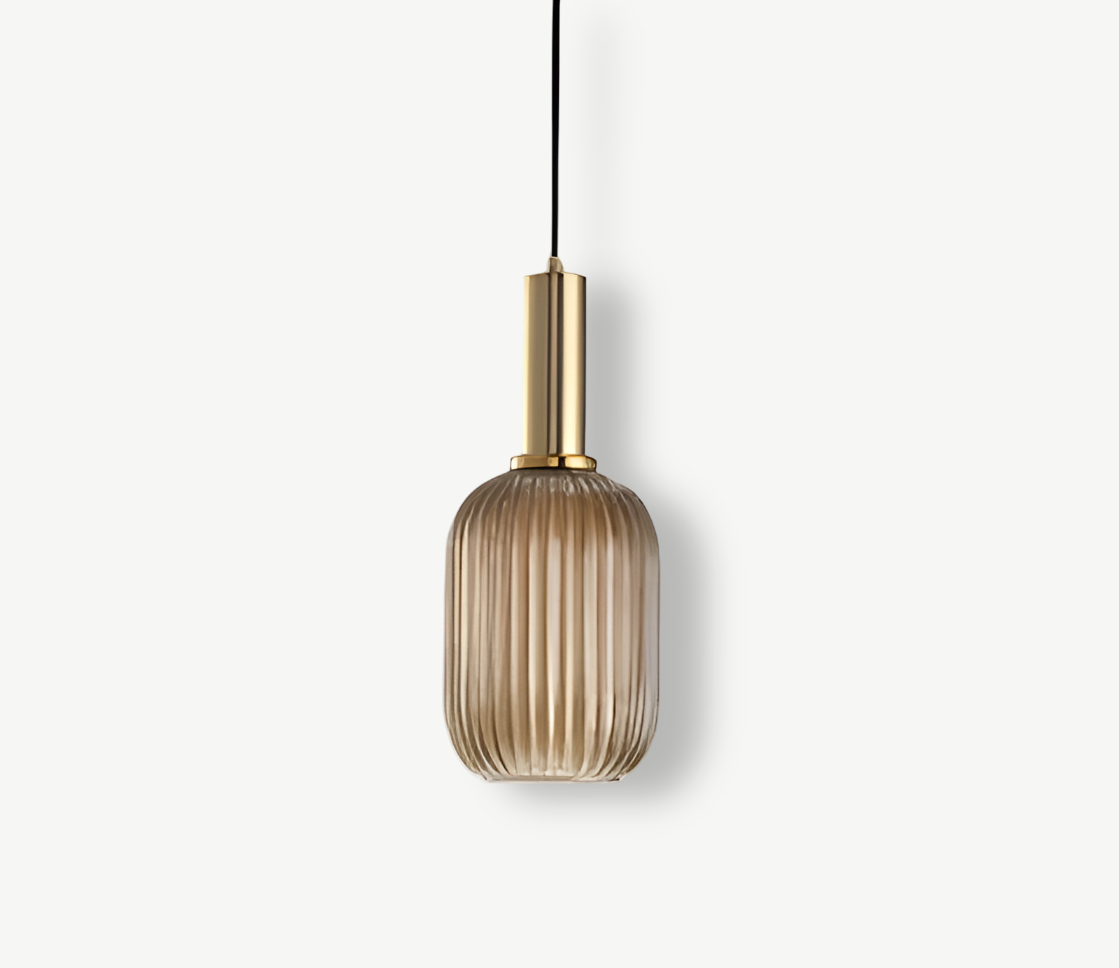 Lampa sufitowa HuedRibbed – prążkowany żyrandol ze szkła vintage 0