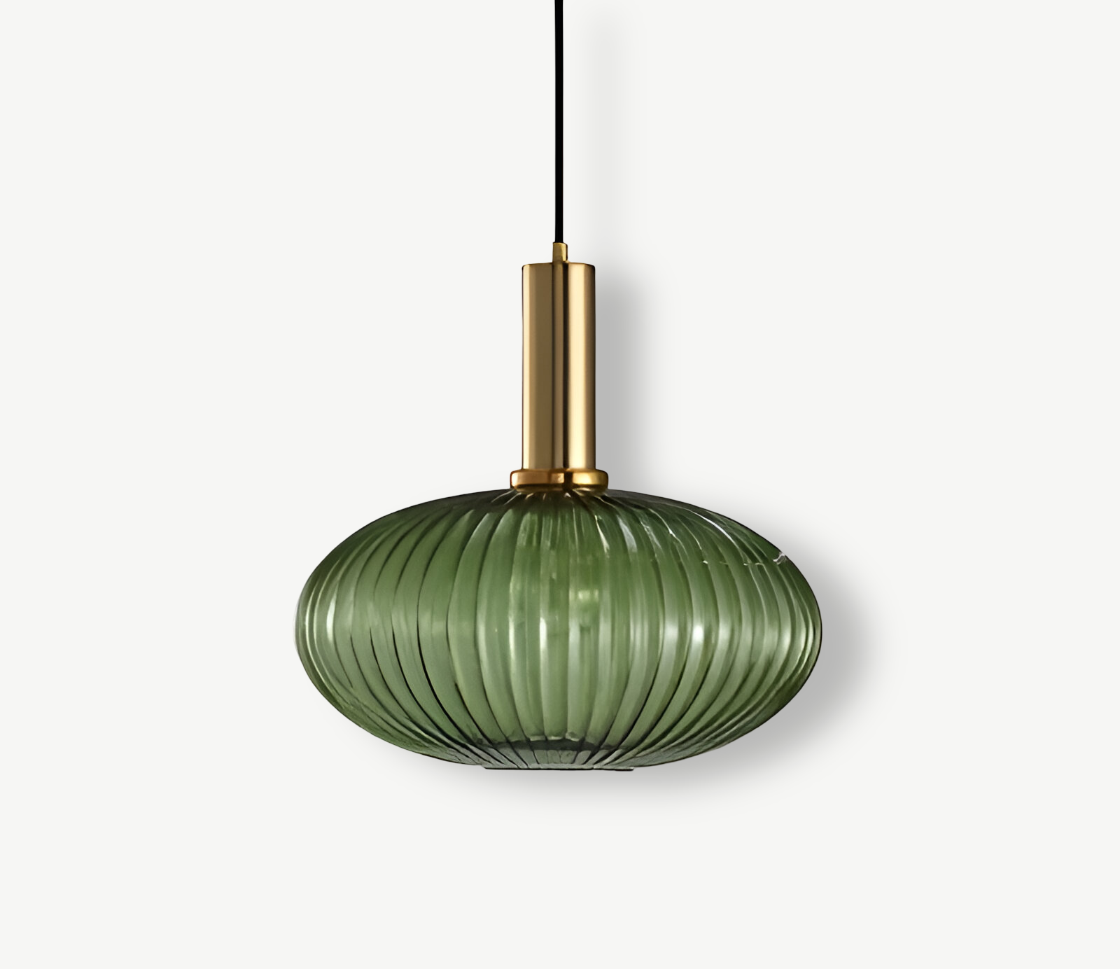 Lampa sufitowa HuedRibbed – prążkowany żyrandol ze szkła vintage 12