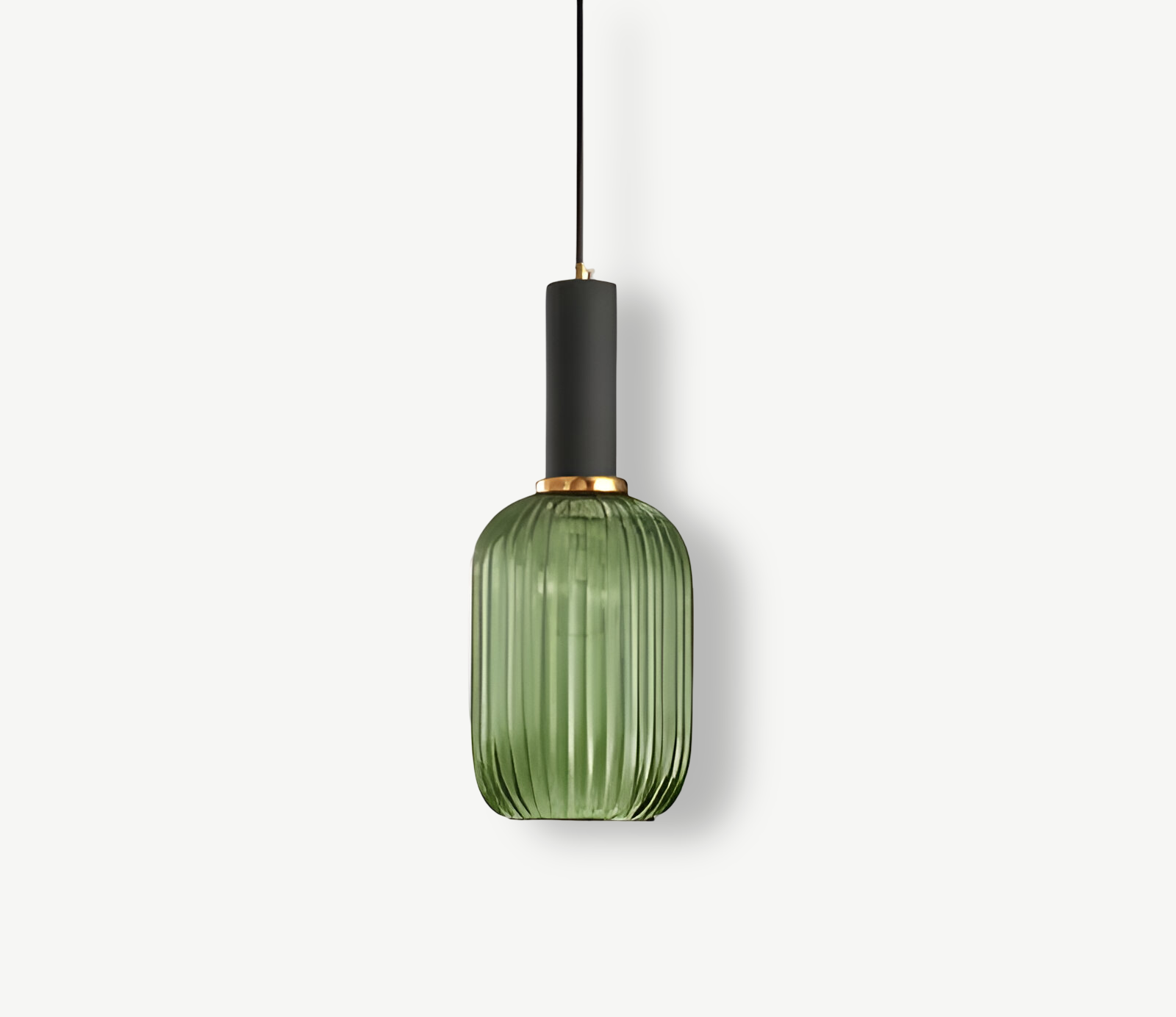 Lampa sufitowa HuedRibbed – prążkowany żyrandol ze szkła vintage 18