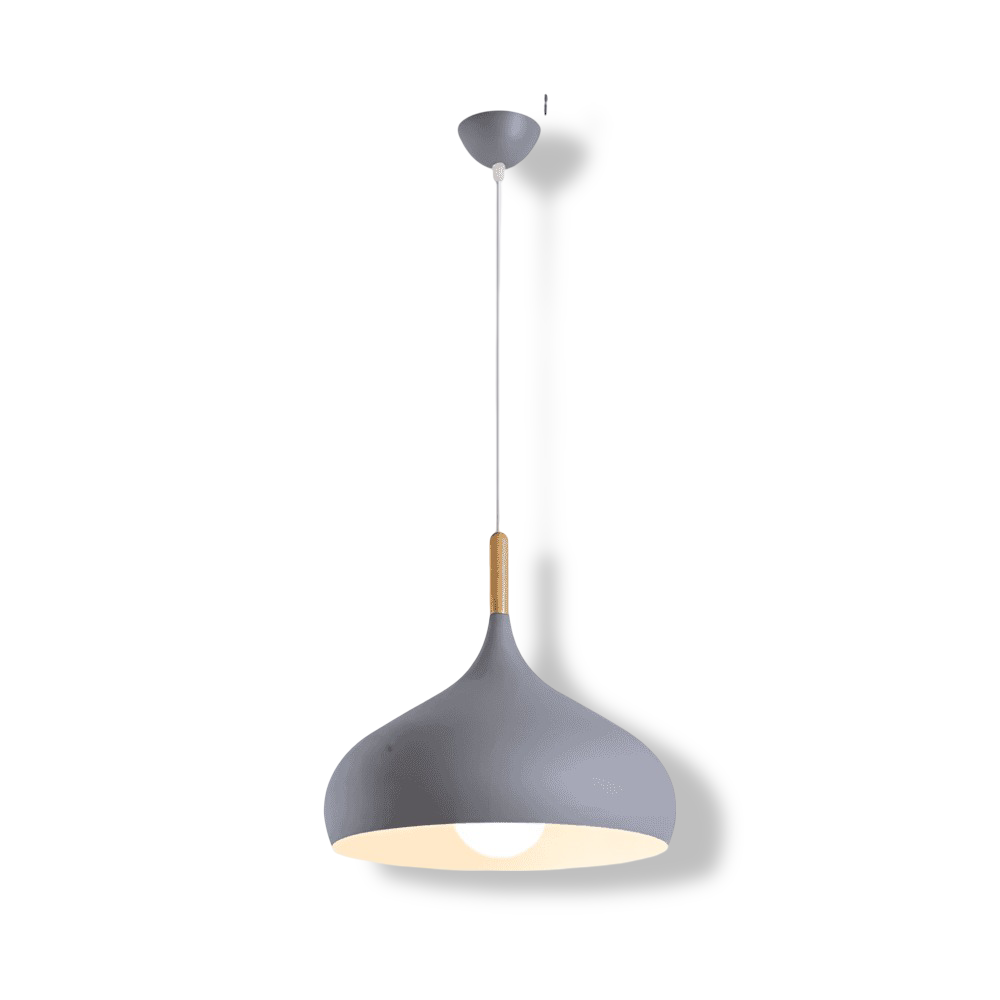 Lampa wisząca AluPastel – Żywy żyrandol LED z jedną głowicą 9