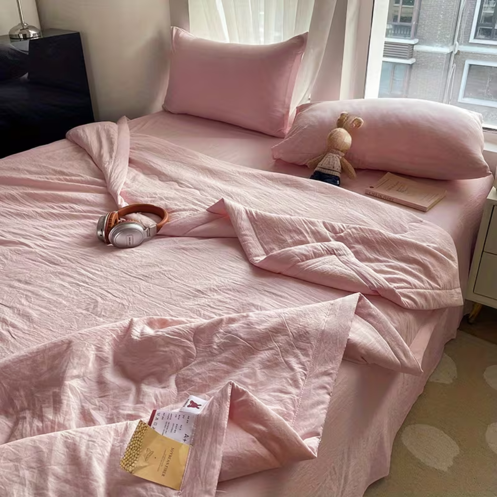 Lekkie Oddychające Koc 150x200 cm – Miękki Poliester na Ciepłe Noce do Sypialni 8