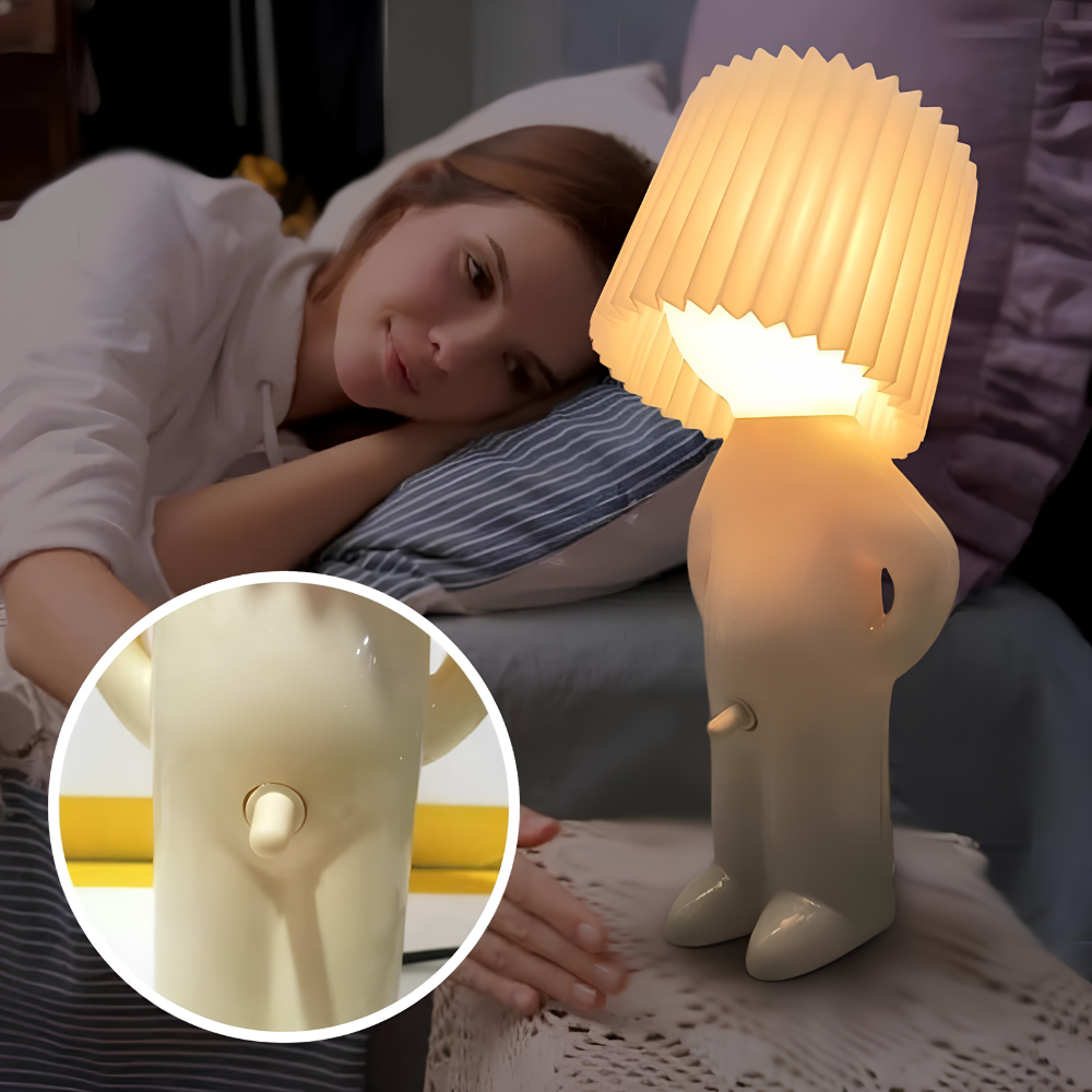 Lil'Lad Lampa Stołowa | Kreatywny Design LED, Idealna do Salonów i Sypialni