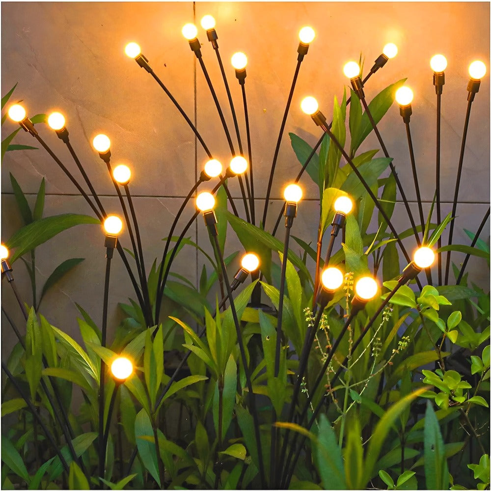 Magiczne Oświetlenie Ogrodowe - Solarne Lampki z 6 lub 10 Świateł, PVC, 70 cm do Ogrodu 0