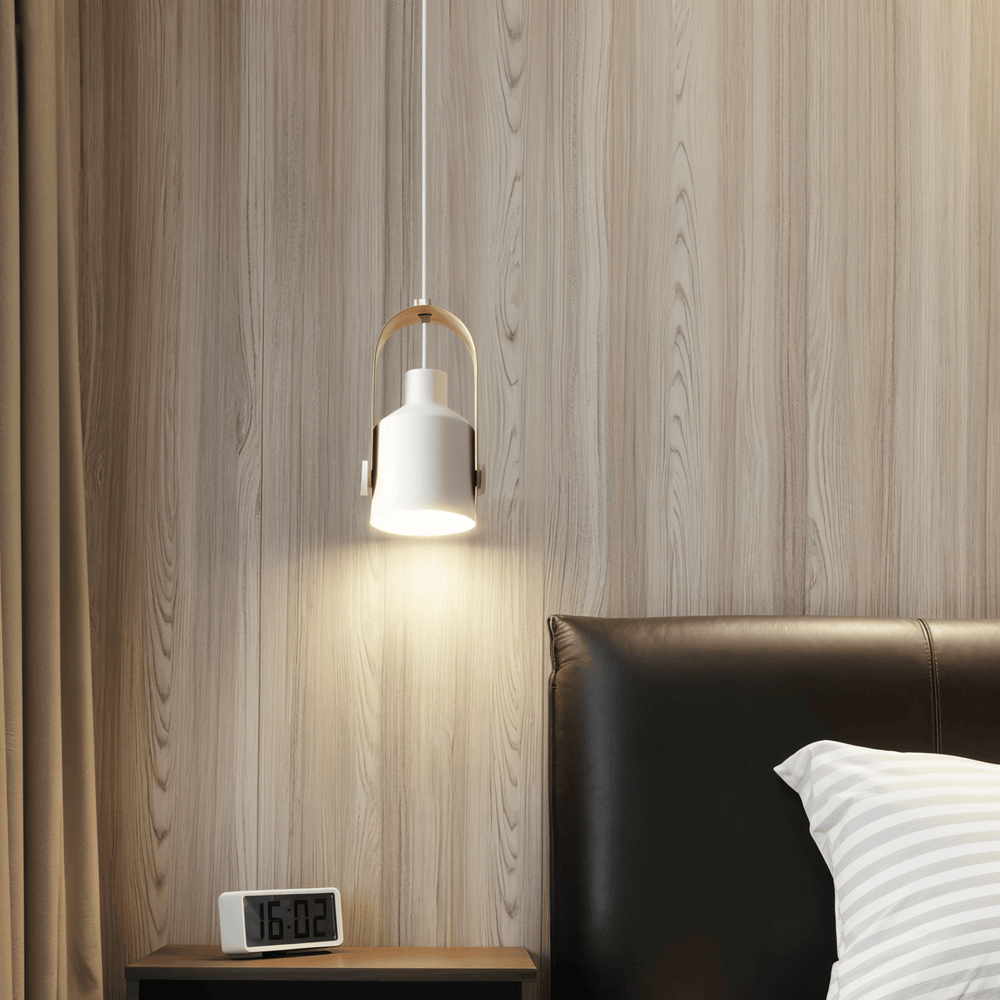 MiniLog HängespotLicht – lampa wisząca z metalu z nordyckim usłojeniem drewna 2
