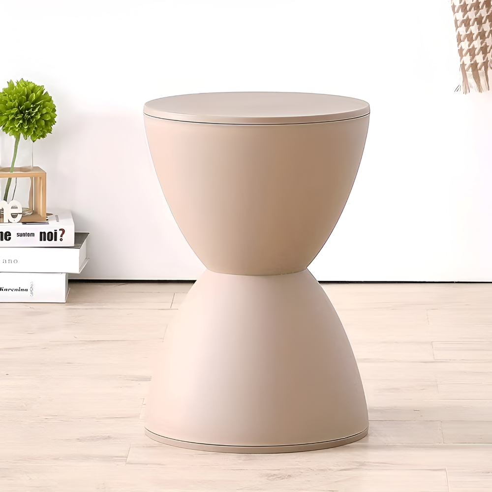 Minimalistyczne Krzesło 30x44cm - Plastikowe Białe Stołek do Salonu 13