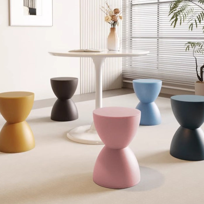 Minimalistyczne Krzesło 30x44cm - Plastikowe Białe Stołek do Salonu 6