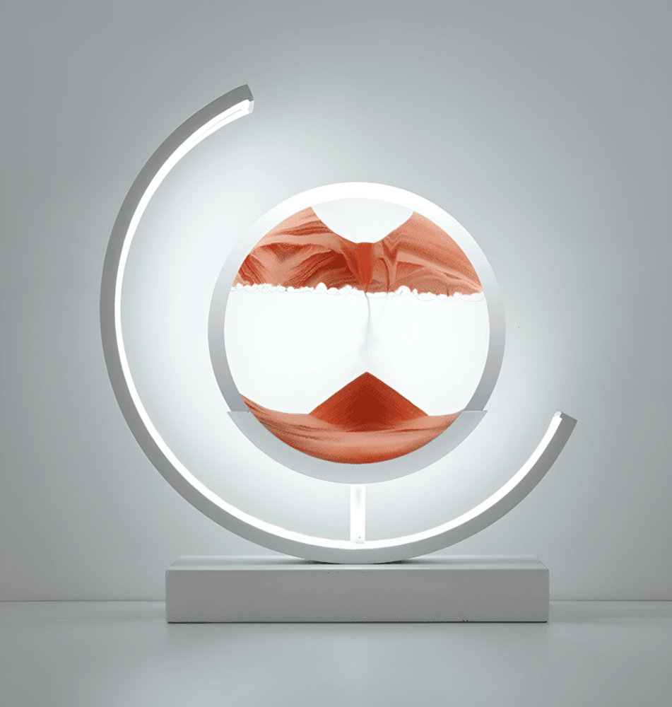 Nowoczesna Lampa Ozdobna LED - Aluminium Szkło z Ruchomym Piaskiem do Wnętrz 6