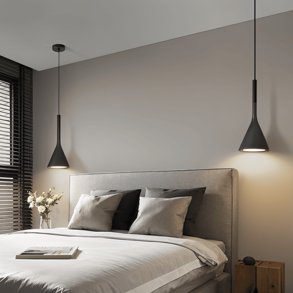 Nowoczesne lampy wiszące stożkowe - lampa sufitowa nordycka 1